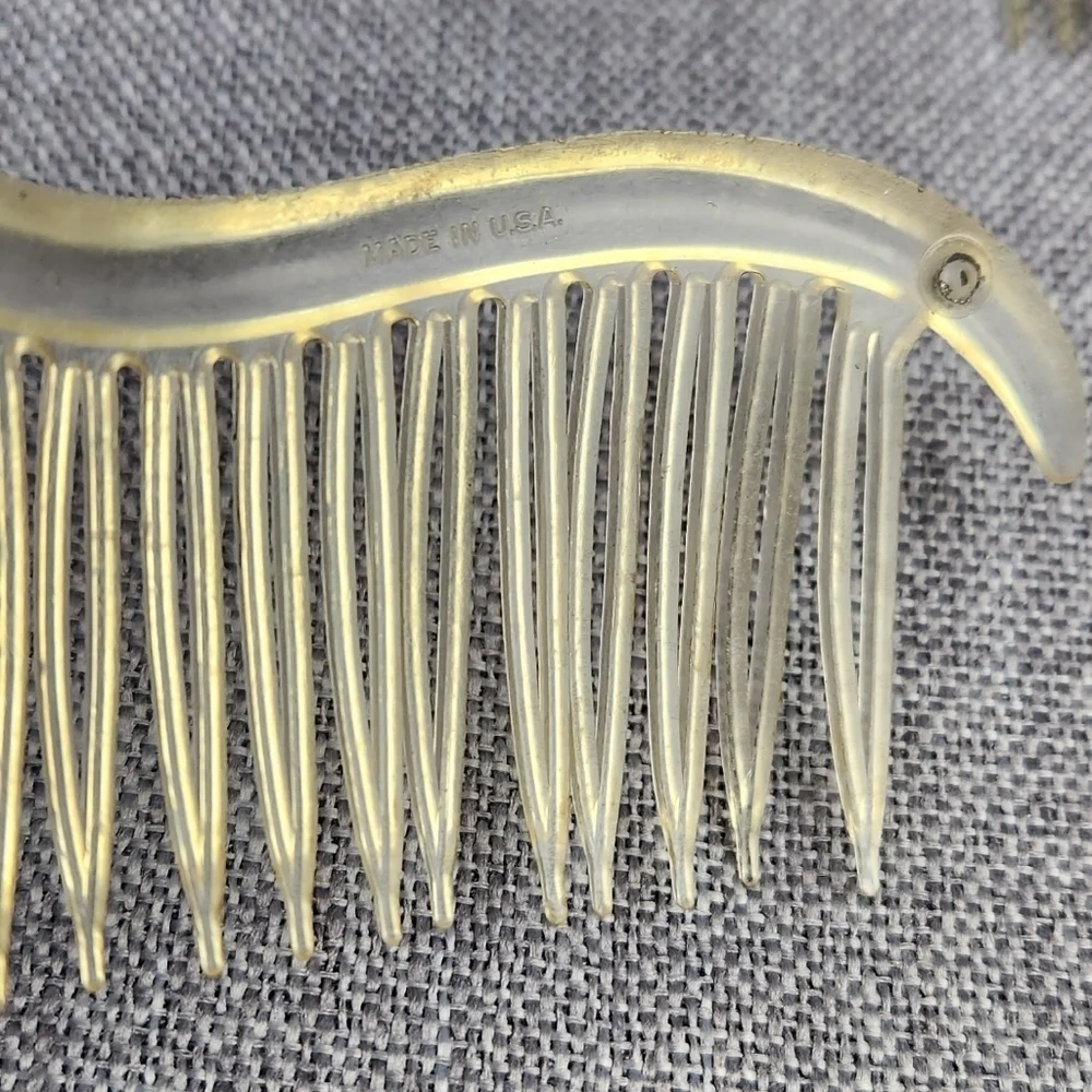 Vintage Side Hair Comb Lot Made In USA/France/ Hong Kong. 10 Total.